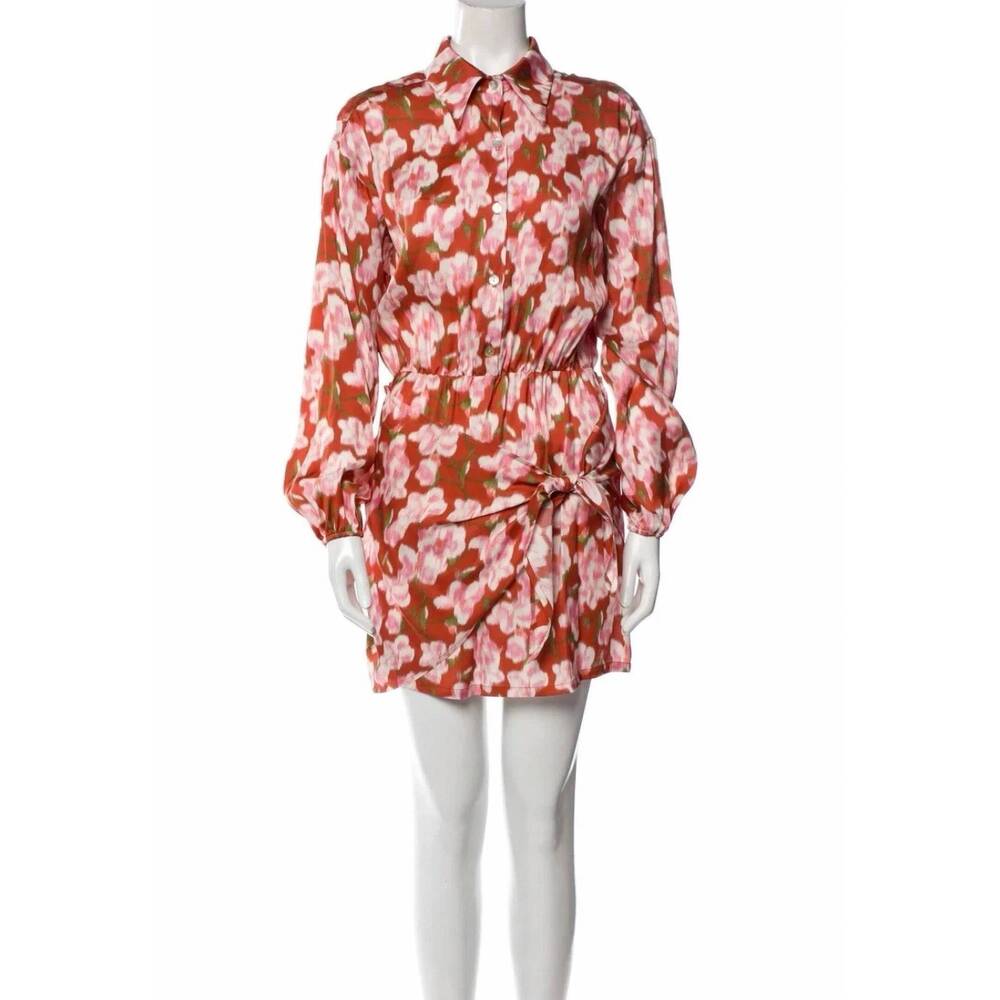 NEW R.G. KANE women's playa mini dress in floral vine